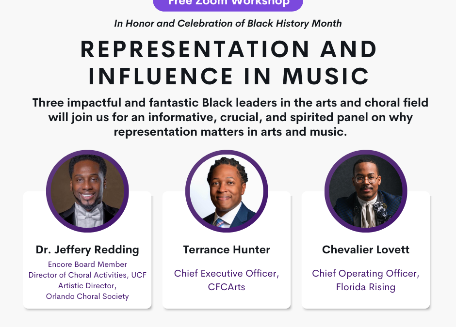 Representation and Influence in Music – Free Workshop